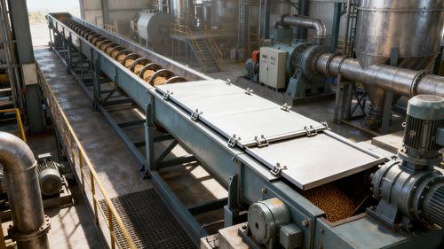 Laatste bedrijf oplossingen over Efficiënte toepassing van U-vormige schroeftransporteurs in veevoederfabrieken