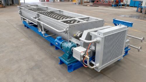 Efficiënte temperatuurgecontroleerde transporttoepassingen van warmtewisselaar schroeftransporteurs in de chemische technologie