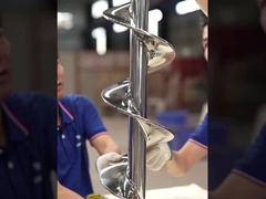 AS0001 Roestvrij staal kleine flexibele graanboog schroefvlucht op aanvraag