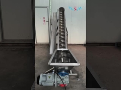 Aanpasbare schroefconveyor van roestvrij staal voor een aangepaste automatische voedingsmachine