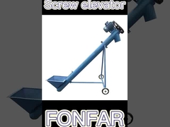 Verticale en hellende spiraalvormige voedingsconveyor van roestvrij staal voor het behandelen van graan