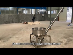 Industriële hopperbuis van roestvrij staal U-vormige schroefvoederconveyor