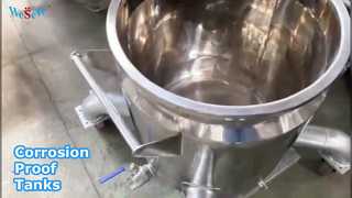 Aangepaste reactieschepen Hoogwaardige 500L opslagtanks SS304/SS316L roestvrijstalen opslagtanks/C