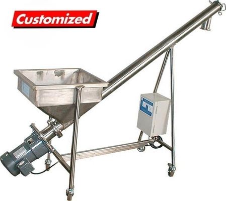 Aanpasbare roestvrijstalen hittebestendige hopper schroefvoerder en auger vervoerder