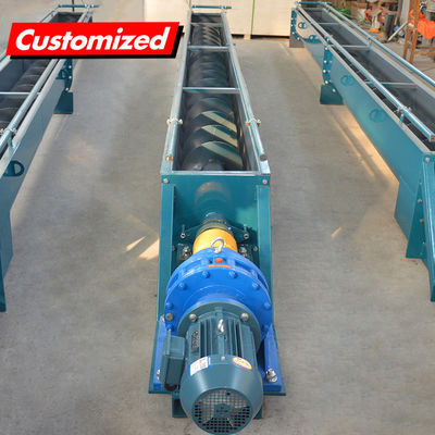 kopen OEM Custom Industrial Cement Carbon Steel Auger Conveyor voor askoolgrond en aggregaat online vervaardiging