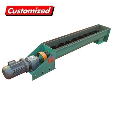kopen OEM Industriële spiraalconveyor van koolstofstaal U Trough Auger Screw Conveyor gegarandeerd online vervaardiging