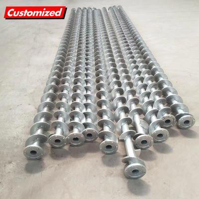 kopen Stainless Steel Spiral Machine Slurry Schroef Shaft Voor Auger Conveyor Conveying Machine Transmission System online vervaardiging