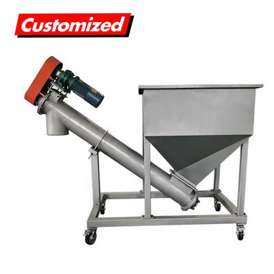 kopen Vlekvrye staal vulmachine Feeder 2m Neigend schroef auger transporteur transportsystem online vervaardiging
