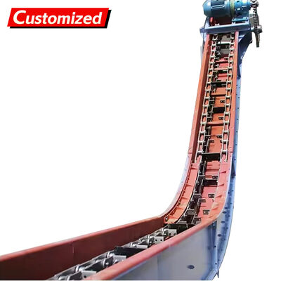 Goede prijs. Custom-made high-quality chain scraper conveyors and inclined drag chain scraper conveyors, suitable for transporting coal/ash/biomass, with specialized chain conveyors for wood chips. online