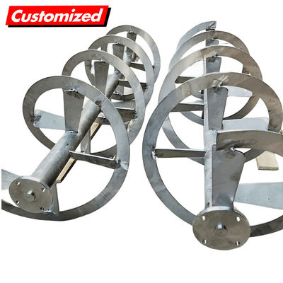 Goede prijs. Op maat gemaakte hoogprecisie auger schroef van roestvrij staal en spiraalvormige lint roermachine voor viscositeitsimpeller online