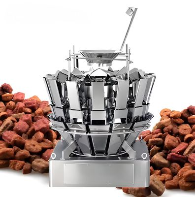 Goede prijs. Op maat gemaakte machine voor het vullen en afdichten van snacks met een schroefdraaier voor het wegen van meerdere koppen in de detailhandel online