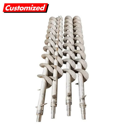 Goede prijs. Roestvrijstalen hittebestendige op maat gemaakte vijzelschroef en spiraalvormige vlucht voor industriële toepassingen online