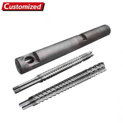 Goede prijs. Op maat gemaakte schroef en loop Parallel Twin Screw Barrel precisiemiddelen spuitgietmachine schroef voor Pe/pp Pelleting Extruder online