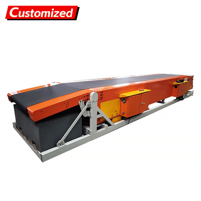 Goede prijs. Mobiele telescopische bandtransporteur 600mm-800mm breedte 220V-440V op maat online