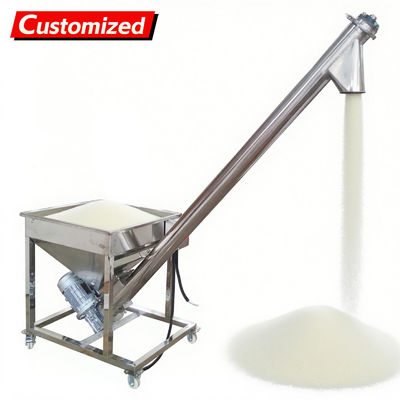 Goede prijs. oem Automatic Screw Powder Feeder Machine Stainless Steel Vibrating Inclined Conveyor Hopper with 4.5'' Diameter Auger Loader for Spices, Resin & Granular Materials 3m³/h Capacity 110V online