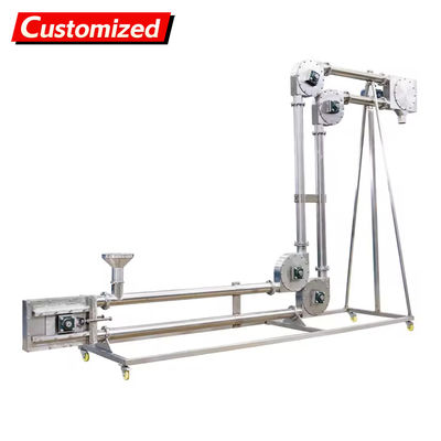 Goede prijs. Fully Enclosed Pipeline Chain Conveyor Achieves Dust-Free Powder Transport Industrial-Grade Powder Zero-Leakage Environmental Equipment Supports OEM online