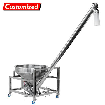 Goede prijs. Custom-designed inclined stainless steel screw conveyor, automatic feeding system for transporting non-free-flowing powdered products such as flour, talcum powder, coffee, milk powder, etc. online