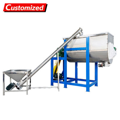 Goede prijs. Custom Screw Conveyor U-Shaped Twin-Screw Mixer with Rotating Blades for Food, Chemical, Pharmaceutical, and Construction Materials Industries online