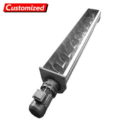 Goede prijs. Op maat gemaakte schroefconveyoren van roestvrij staal Schachtloze/assige/twin-shaft-typen Corrosiebestendige voor korrelvormige/poedervormige materialen Mijnbouw schroefconveyoren worm conveyor blade online