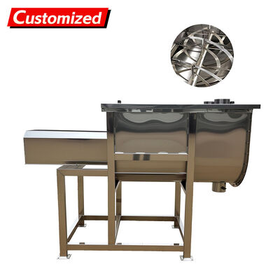 Goede prijs. Variabele Snelheid Elektrische Verwarmde Roestvrijstalen Horizontale Lintmixer en Poederblender Machine online